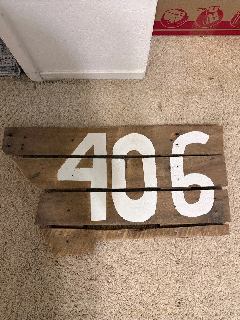 Rustic Montana Wooden Wall Sign